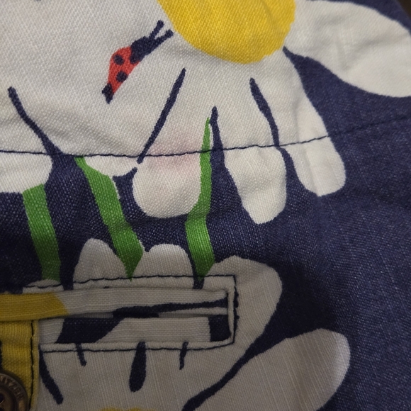 Lilly Pulitzer The Original Resort Fit Bright Navy Look Lady Daisy Capri Pants - Picture 10 of 13